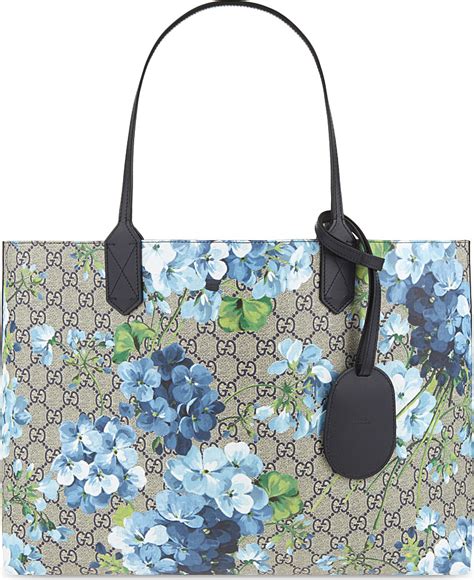 gucci tote blue blooms|Gucci blooms key pouch.